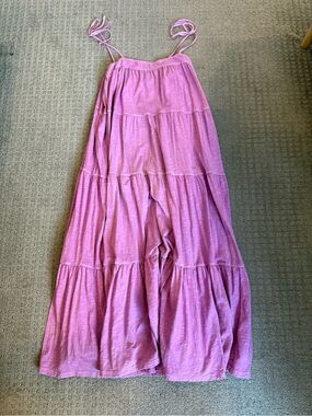 American Eagle Outfitters Purple Tiered Maxi Dress